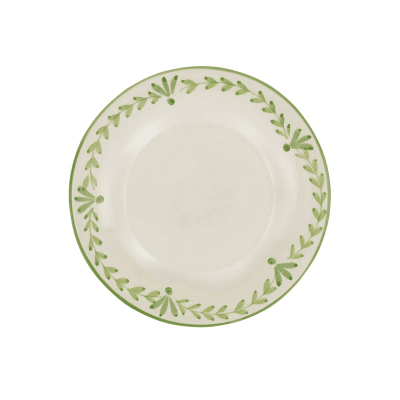 Elouise Set of 6  Dessert Plates, D22cm, Green