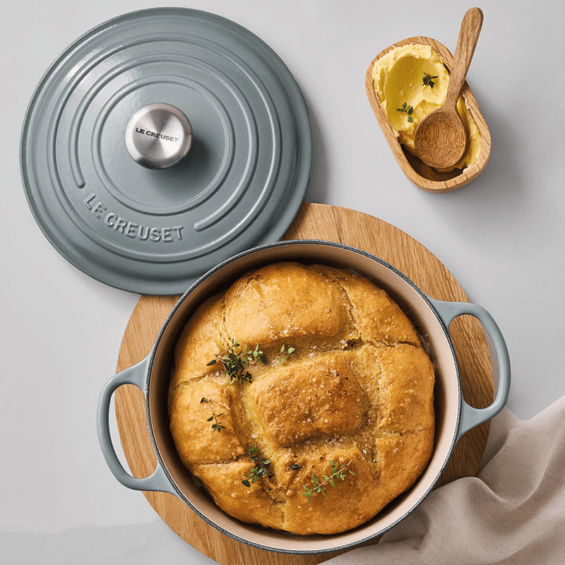Cast Iron Round Casserole, 20cm, Sea Salt