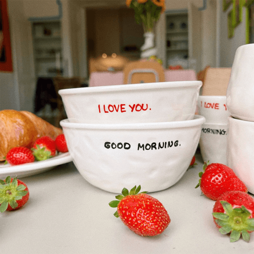 Image showing the I Love You Bowl, D17cm, Red product.