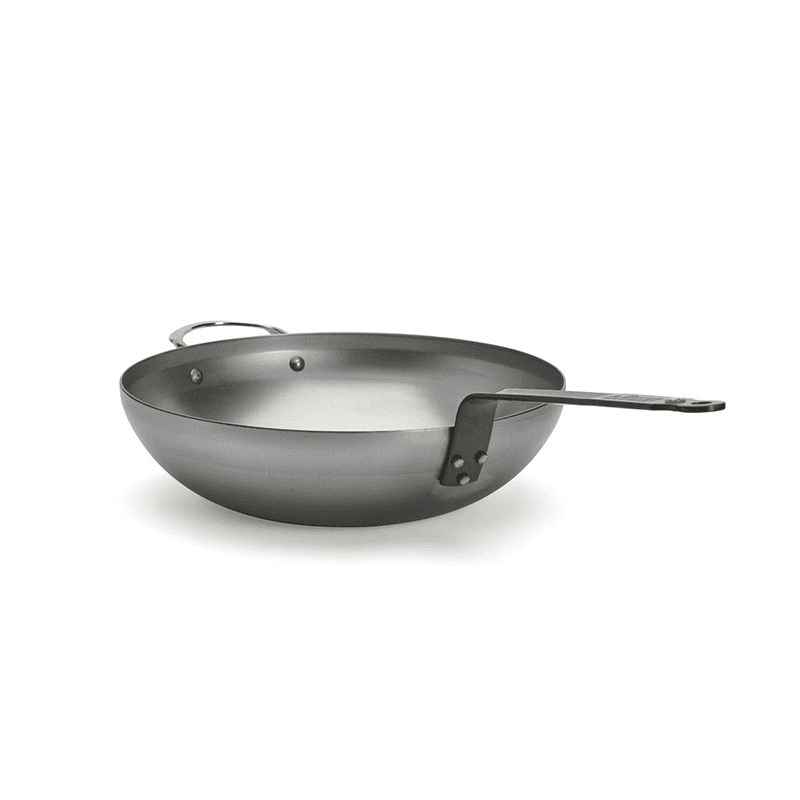 Mineral B Wok, 32cm, Silver