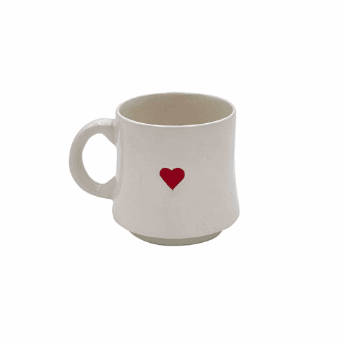 Image showing the Love Heart Mug, 250ml, Red product.
