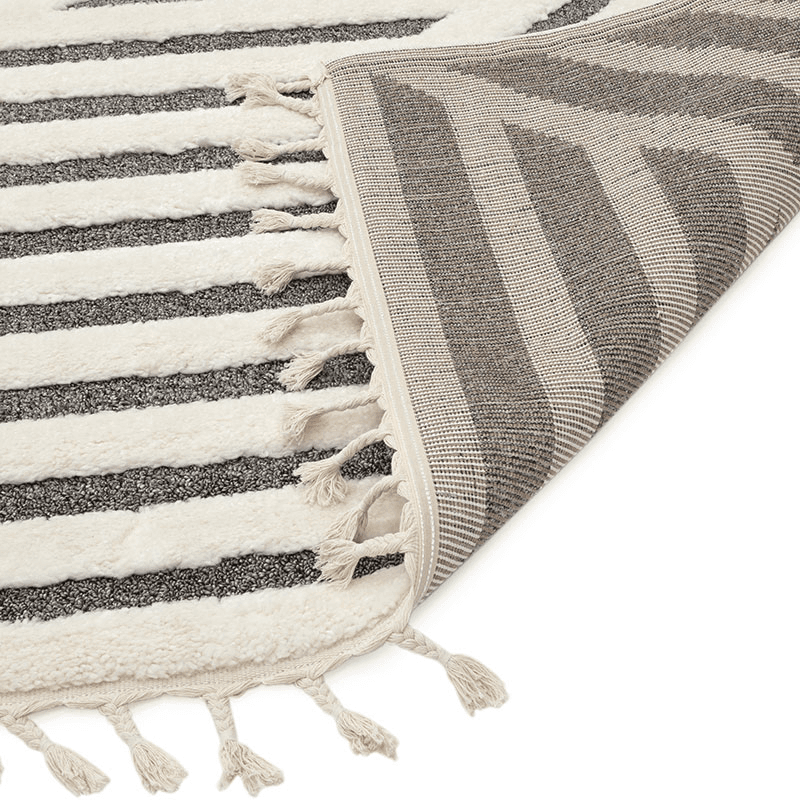 Arianna shard shaggy moroccan rug, 160 x 230cm, Cream
