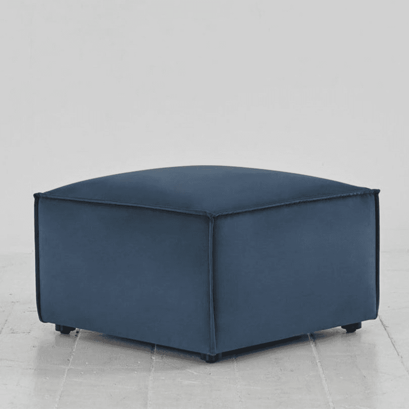 Model 03 Velvet Ottoman, Teal
