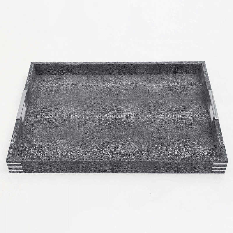 Chandler Rectangular Drinks Tray, 54 x 40 cm, Charcoal Grey