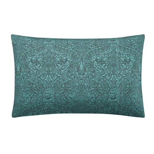 Image showing the Honeysuckle & Tulip Pillowcase Pair, Mulberry & Teal product.