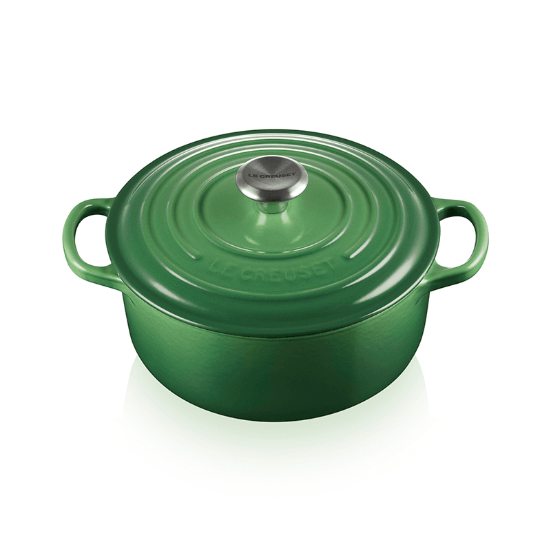 Signature Cast Iron Round Casserole, 24cm, Bamboo