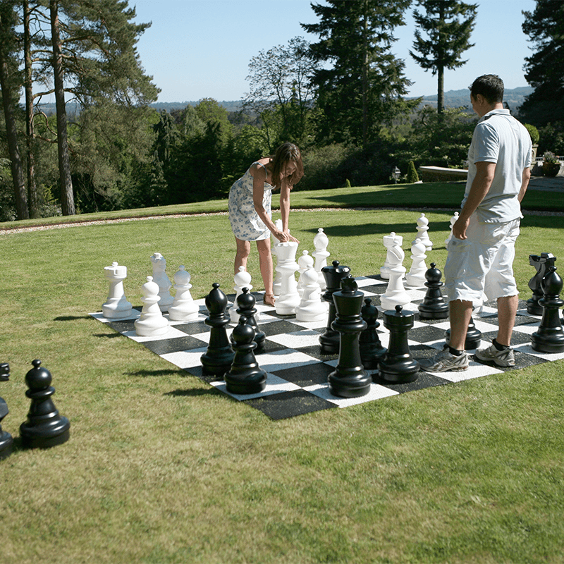 Giant Chess Set with Board
