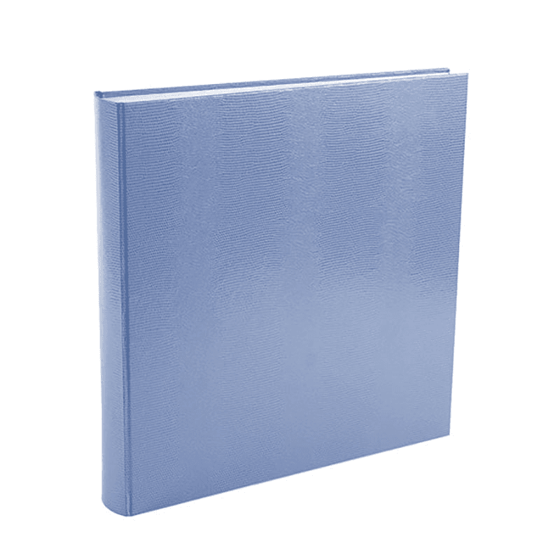 Large Square Lizard Photograph Album, L35.5 x W36.5cm, Pale Blue
