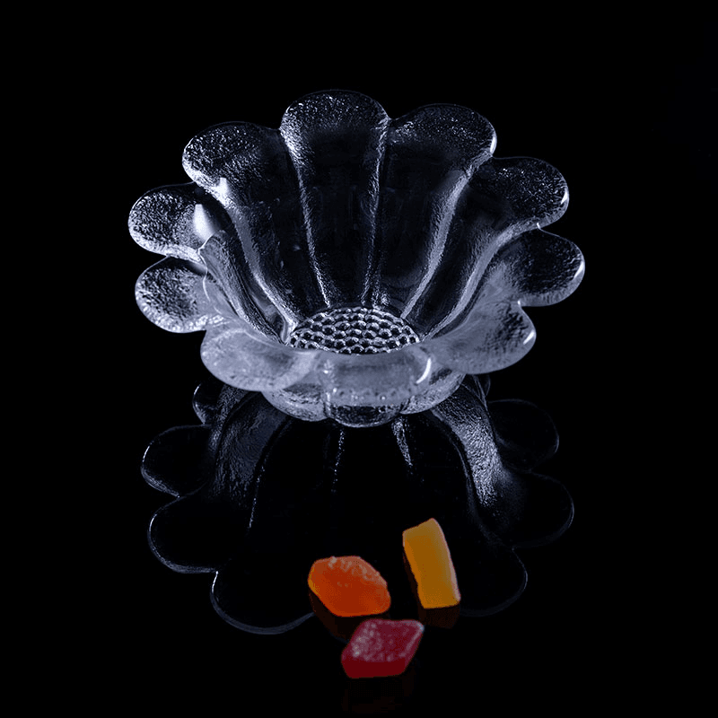 Daisy Set of 2 Dishes, D18cm, Clear
