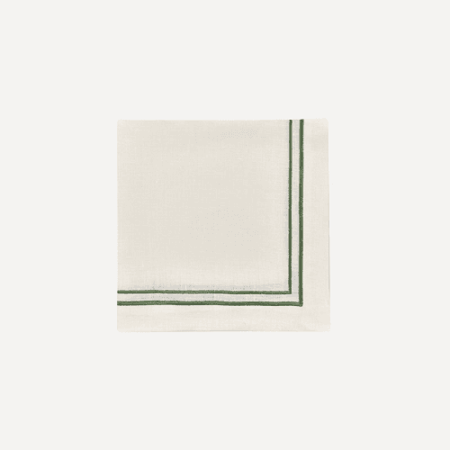Image showing the Sophie Classic Two Cord Napkin, 50cm, Moss product.
