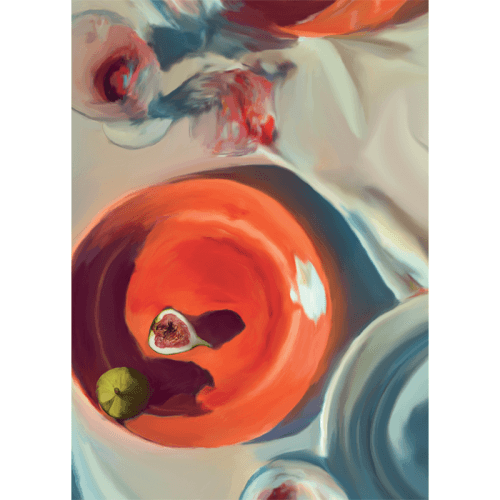 Image showing the Fine Dining Art Print, 70 x 100cm product.