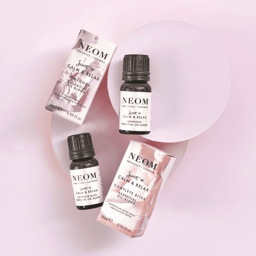 Image showing the Scent to Calm & Relax - Complete Bliss Essential oil blend, 10ml, White product.