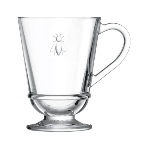 Image showing the Bee Set of 6 mugs, 27.5ml, Clear product.