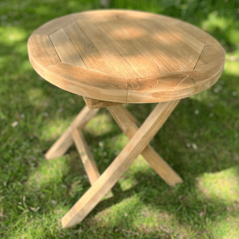 Lavender Round Coffee Table, D50cm, Teak