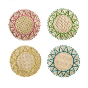 Placemat, Multi, Handwoven, Set of 4, 34cm