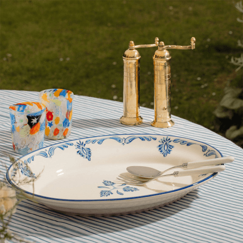 Image showing the Eleanor Platter, 46x 35cm, Blue product.