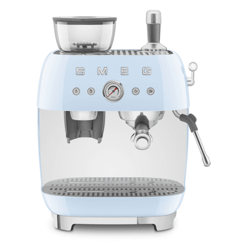 Image showing the Espresso Coffee Machine with Grinder, Pastel Blue product.