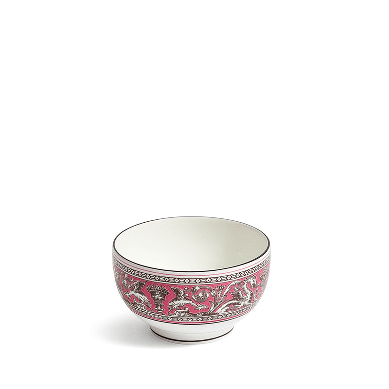 Florentine Rice Bowl, D10.5cm, Fuchsia