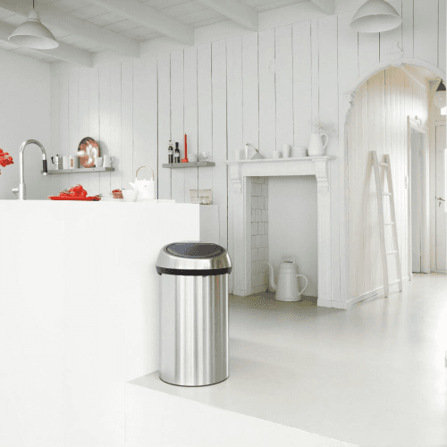 Image showing the Touch bin, 60 litre, Matt Steel With Matt Steel Lid product.