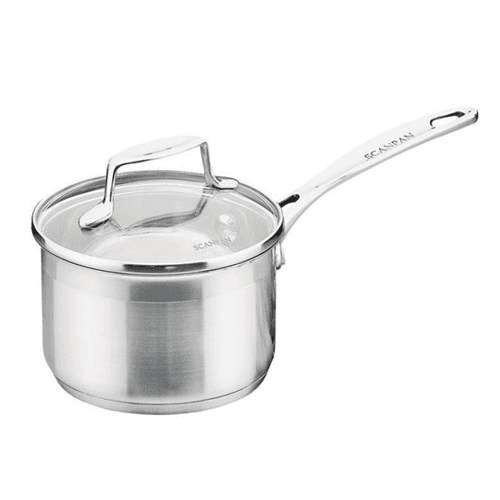 Impact Saucepan with glass lid, 14cm, Stainless Steel