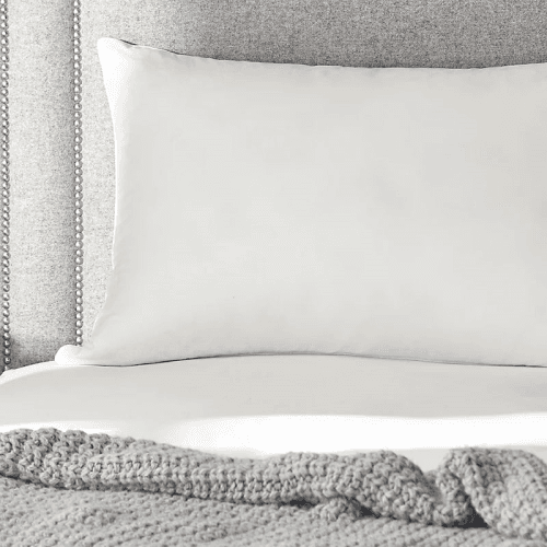 Image showing the Muscovy Duck Down Standard Soft Support Pillow, White product.
