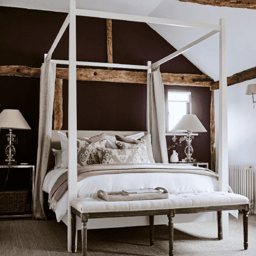 Image showing the Wardley Four Poster King Size Bed, Linara Natural product.
