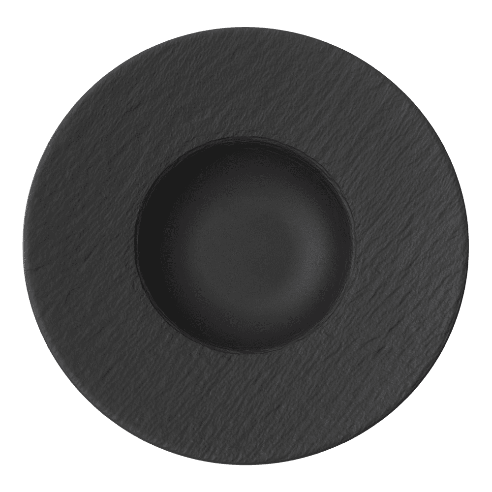Manufacture Rock Pasta plate, D28cm, Black