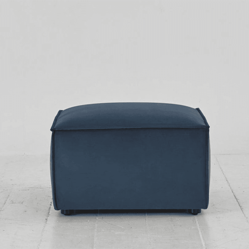 Model 03 Velvet Ottoman, Teal