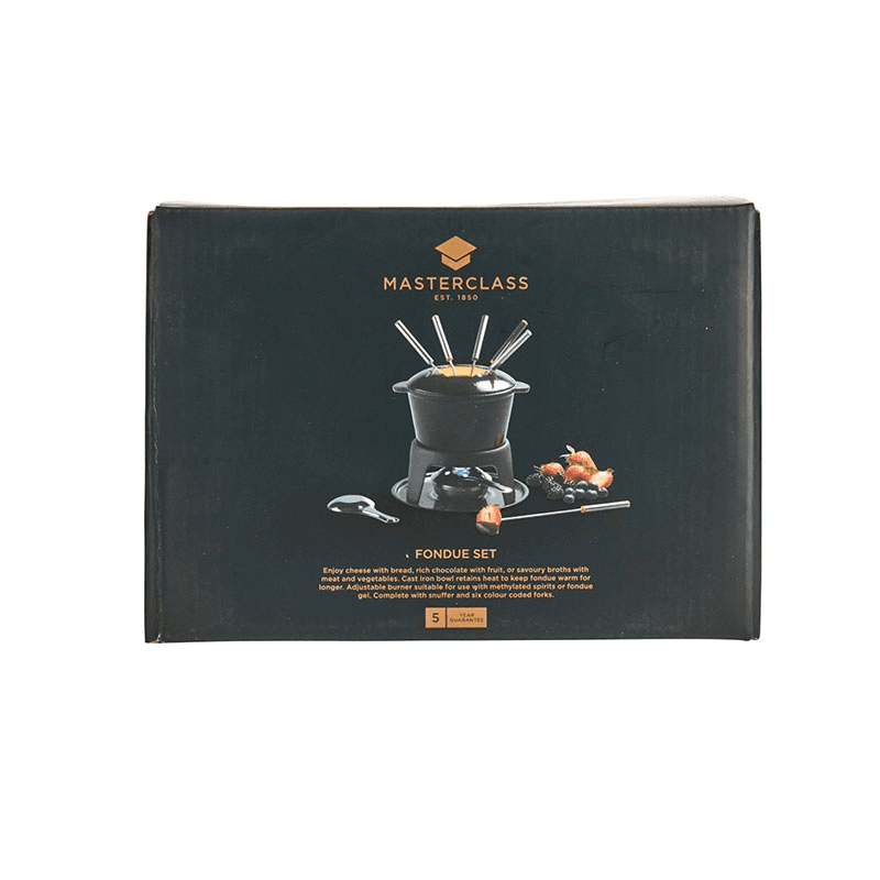 Fondue set, black