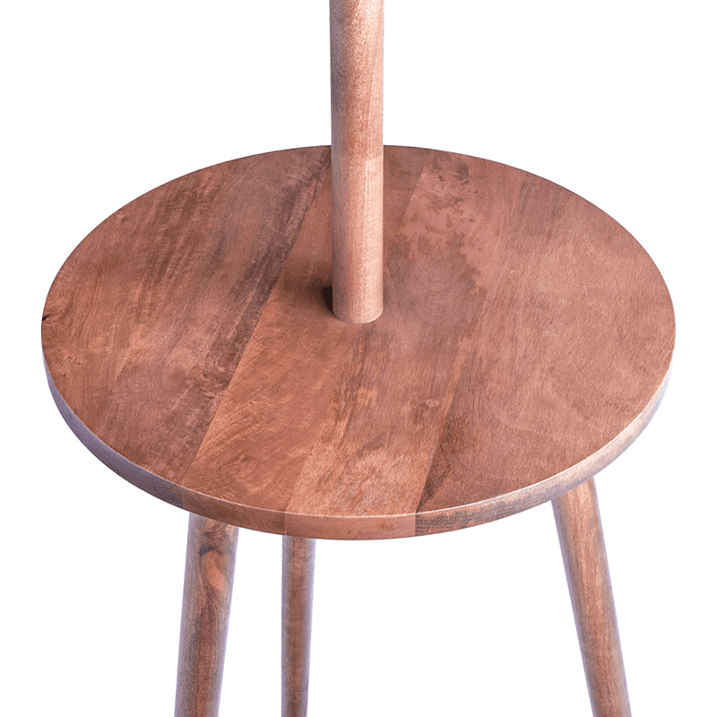 Skellig Floor Lamp, H142cm, Burnt Wood