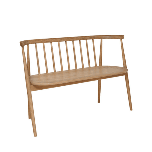 Image showing the Heritage Modern Love Seat, Natural product.
