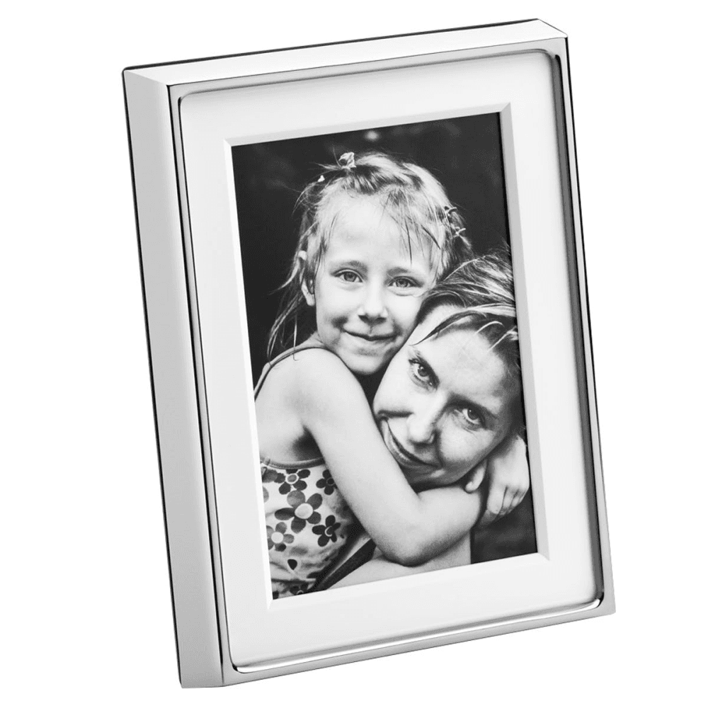 Deco Photograph frame, 7 x 5", Stainless Steel