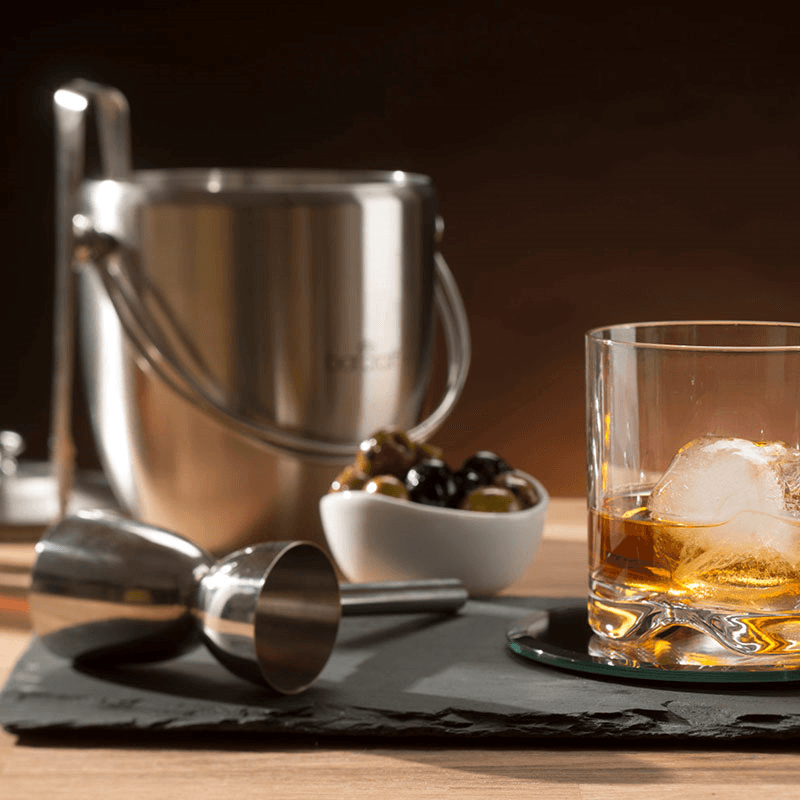 Ice bucket with lid, Stainless Steel
