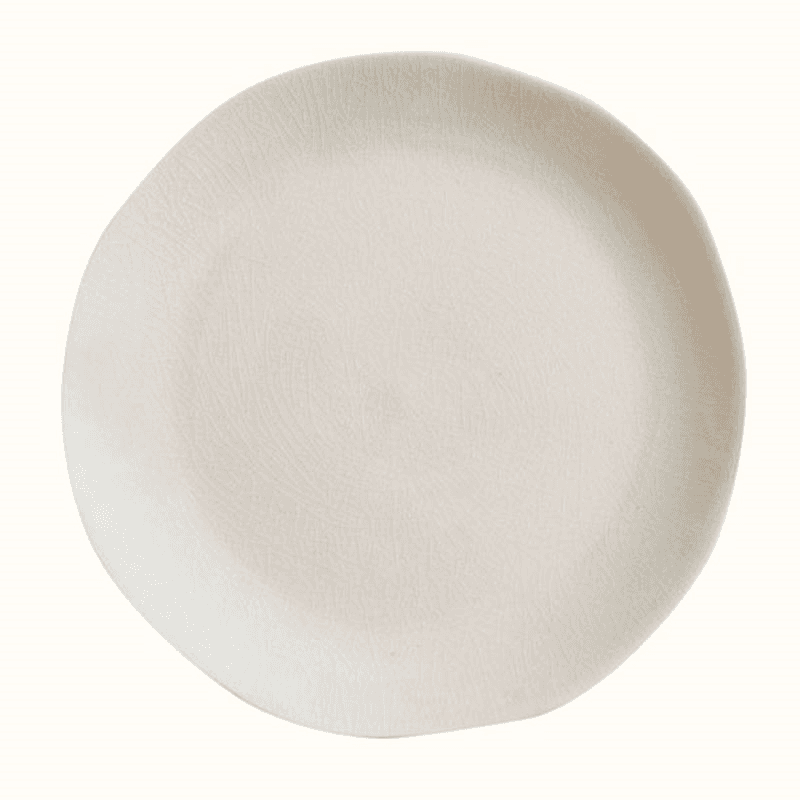 Maguelone Large Round Plate, D26.5cm, Cream