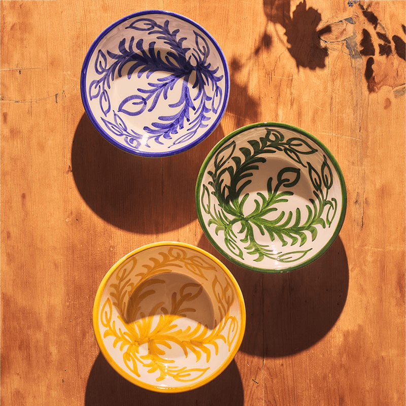 Vina Set of 2 Bowls, D16cm, Yellow