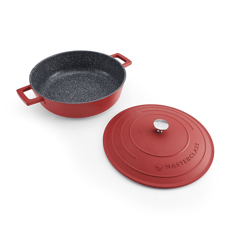 Shallow Casserole Dish, 4L, Red