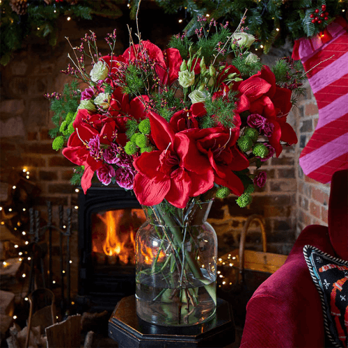 Image showing the Showstopper 12 Month Flower Subscription and Bespoke Vase product.