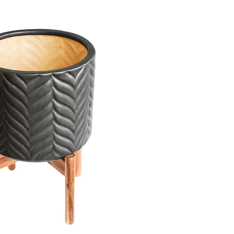 Aspen Planter, D28cm, Mercury