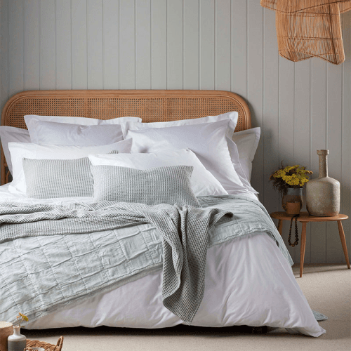 Image showing the Petworth Cotton Fitted Sheet, Super King, White product.