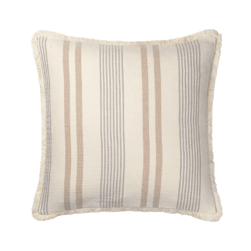 Image showing the Iris Cushion Cover, 50cm x 50cm, Beige/Grey product.