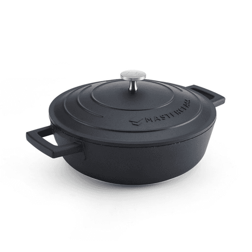 Image showing the Cast Aluminium Casserole Dish, 2.5L, Black product.