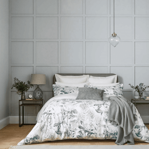 Image showing the King Protea Duvet Cover, Grey product.