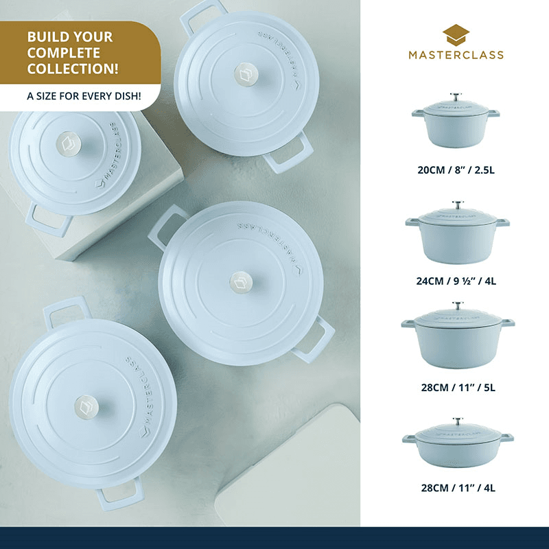 Casserole Dish, 5L, Pastel Blue