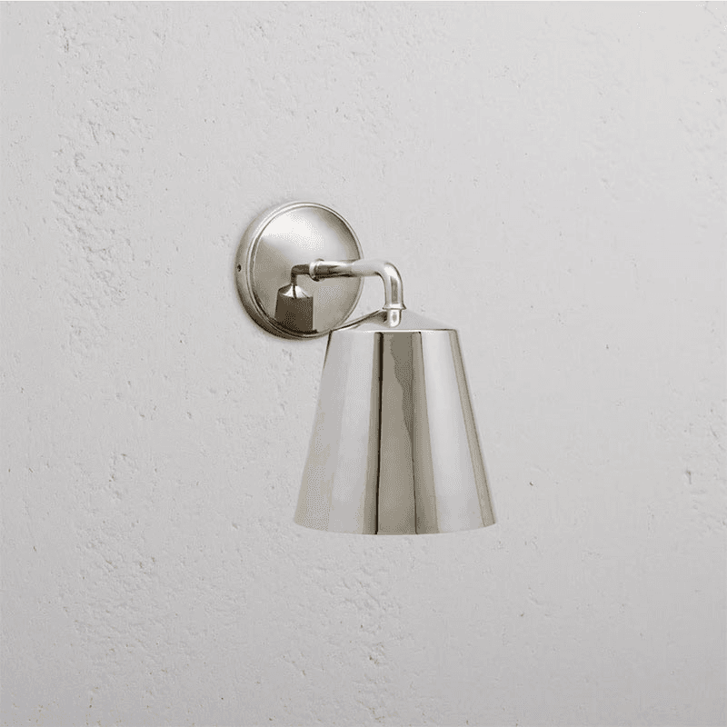 Richmond  Wall Light, H17cm, Polished Nickel