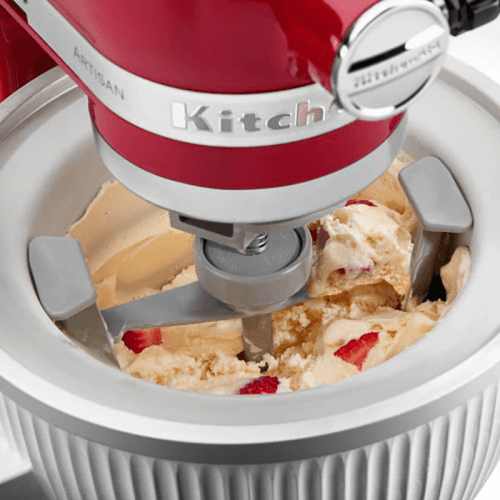 Image showing the Ice Cream Maker Attachment, White product.