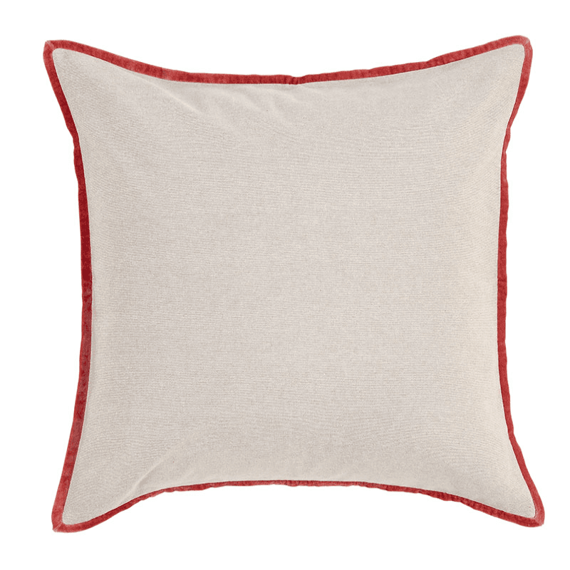 Jaipur Trim Cushion, 65 x 65cm, Garnet