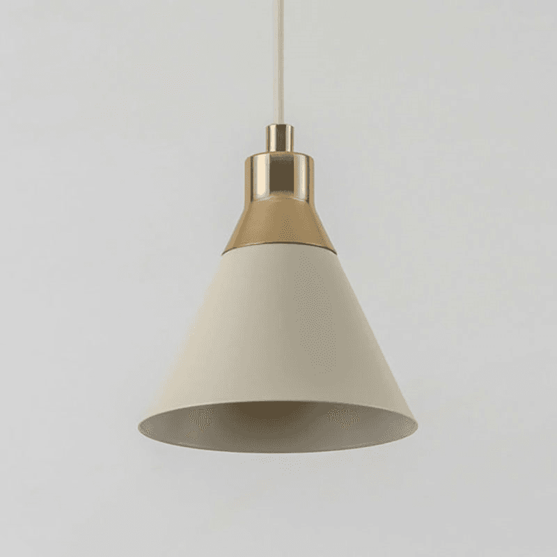 Cone Pendant Light, H189cm, Sand