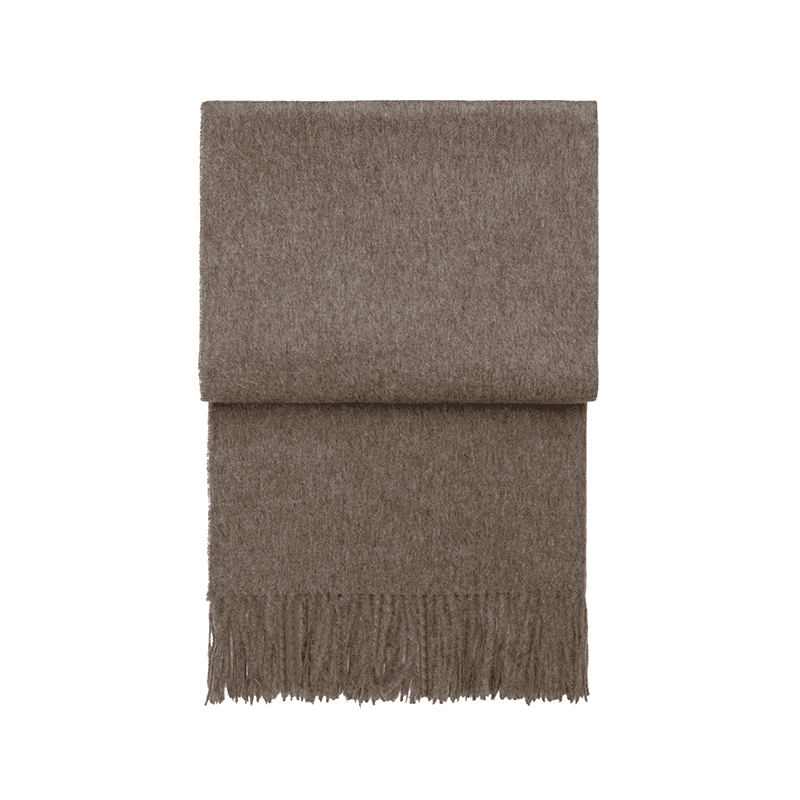 Classic Plaid Throw, H200cm x W130cm, Mocca