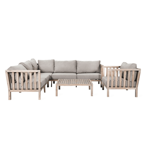 Image showing the Corner Sofa Set, Porthallow, Acacia Wood product.