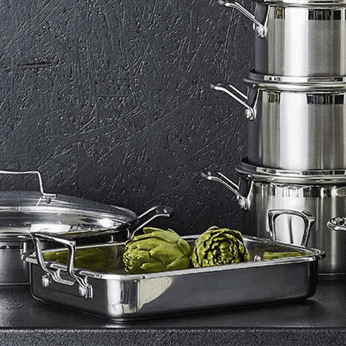 Image showing the Impact Roaster with rack, 42 x 26cm, stainless steel product.